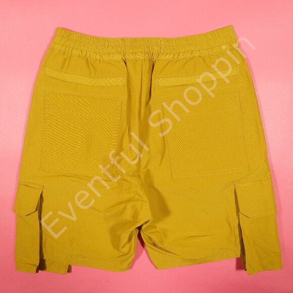 Reese Cooper Shorts Mens S Yellow Cargo Pleated Fever Dream Mustard - Picture 3 of 5
